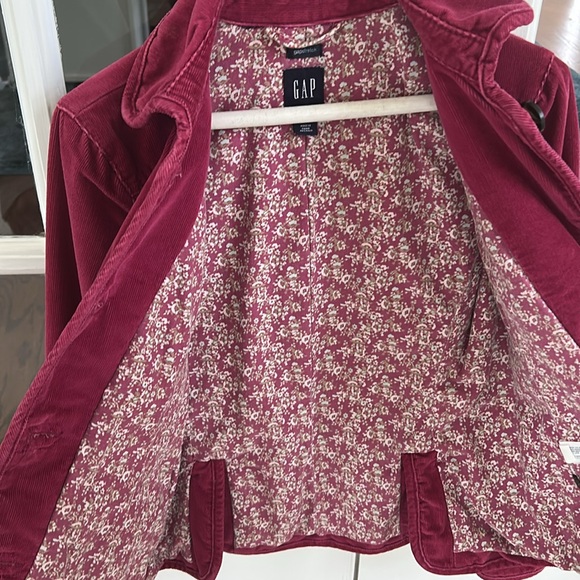 🌿GAP Women's Dark Pink Corduroy Jacket, size 2🌿 - Picture 4 of 7